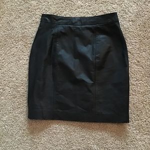 ♥️EUC♥️ Vintage Genuine Leather Mini Skirt